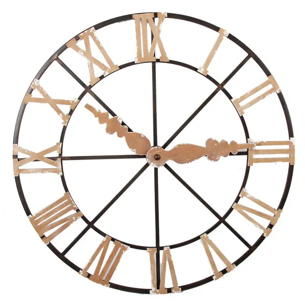 Mercury-Finish Wall Clock – Sleek Metallic Decorative Timepiece 1