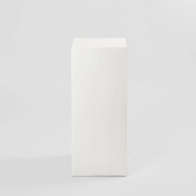 Minimalist White Plinth Stand – 70Cm Height (Display Base) 1