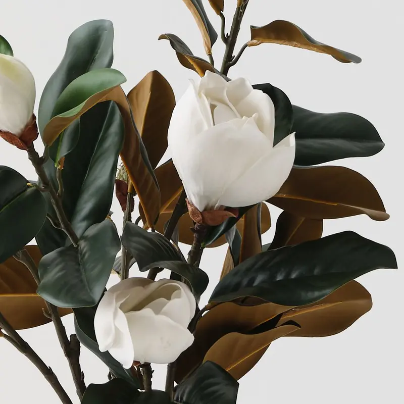 Mixed Magnolia Arrangement In Ceramic Pot 1