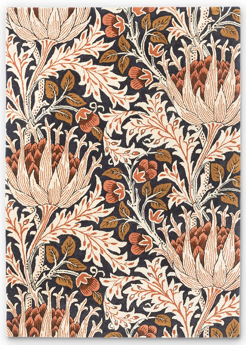 Morris & Co Artichoke Wallpaper In Amber Tone – Design 127103 1
