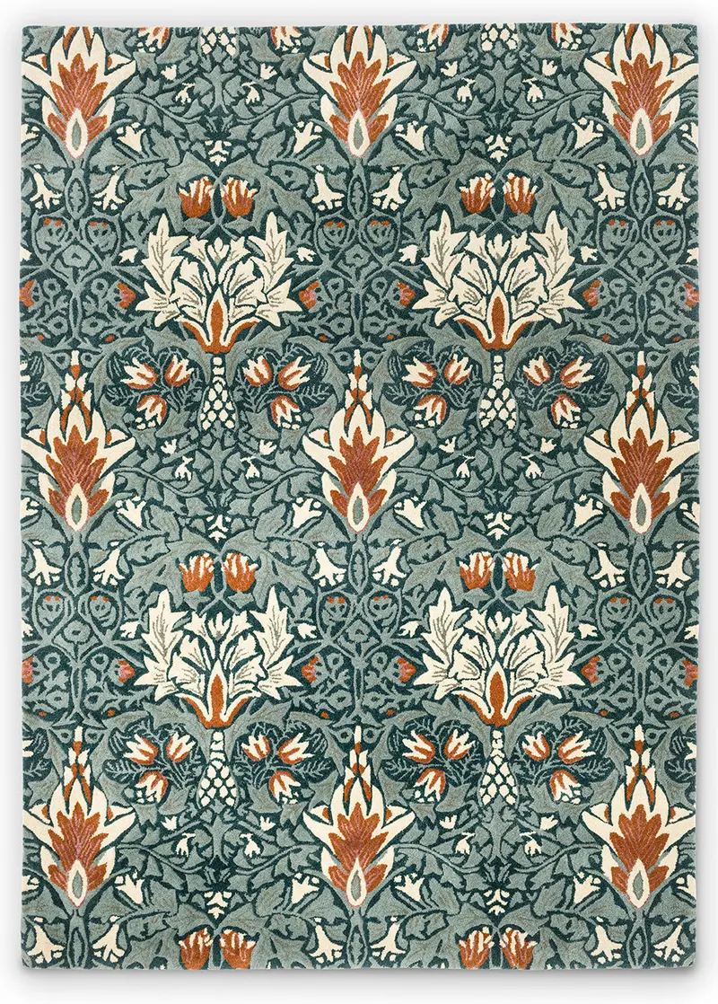 Morris & Co Snakeshead Wallpaper With Thistle-Russet Palette – Design 127207 1