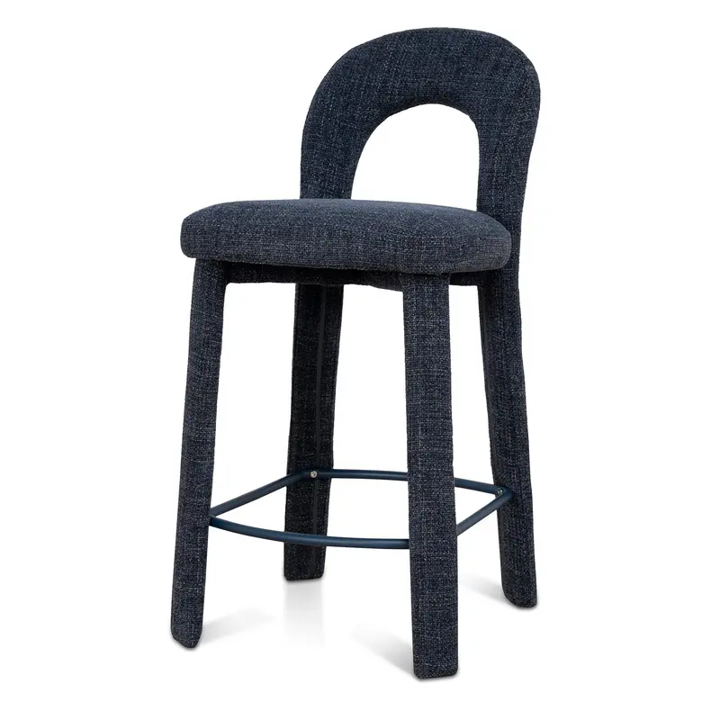 Moss Navy Blue Sand Barstool 1