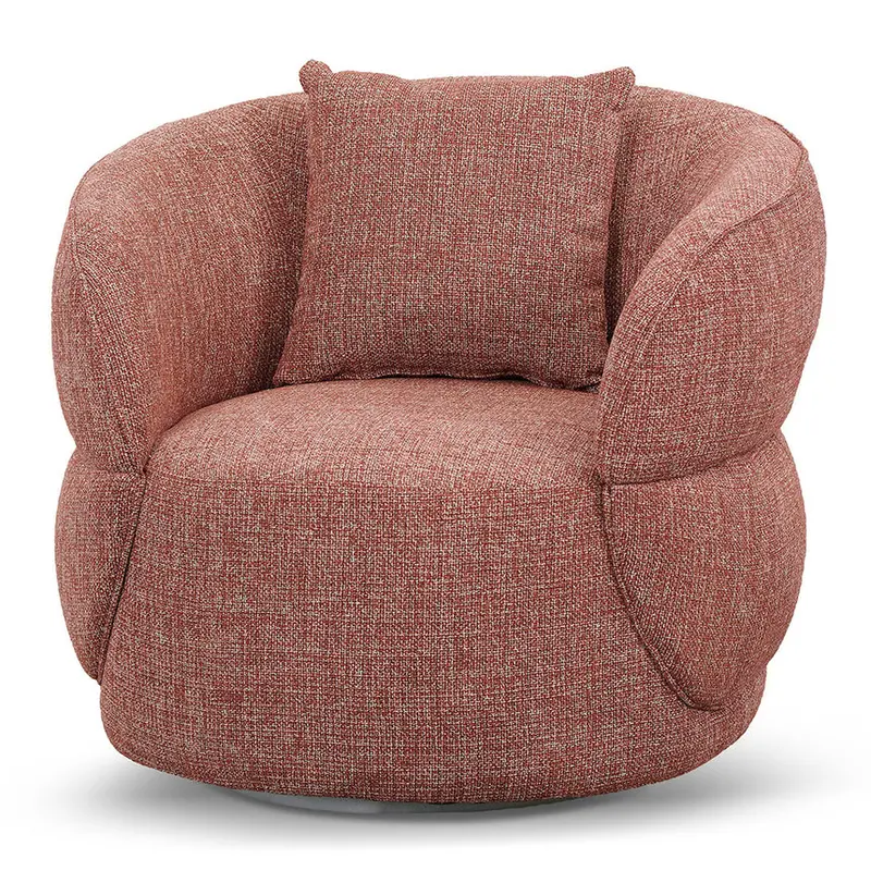Moss Rust Orange Accent Armchair 1