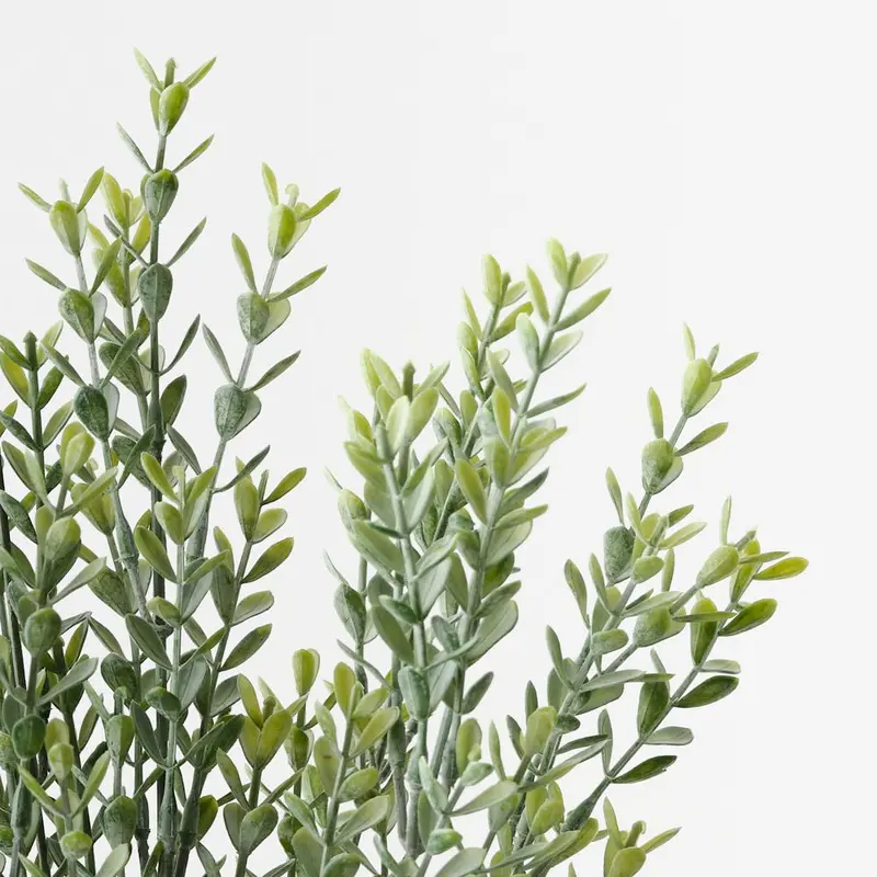 Myrtle Leaf Bush – 12-Stem Faux Greenery Set 1
