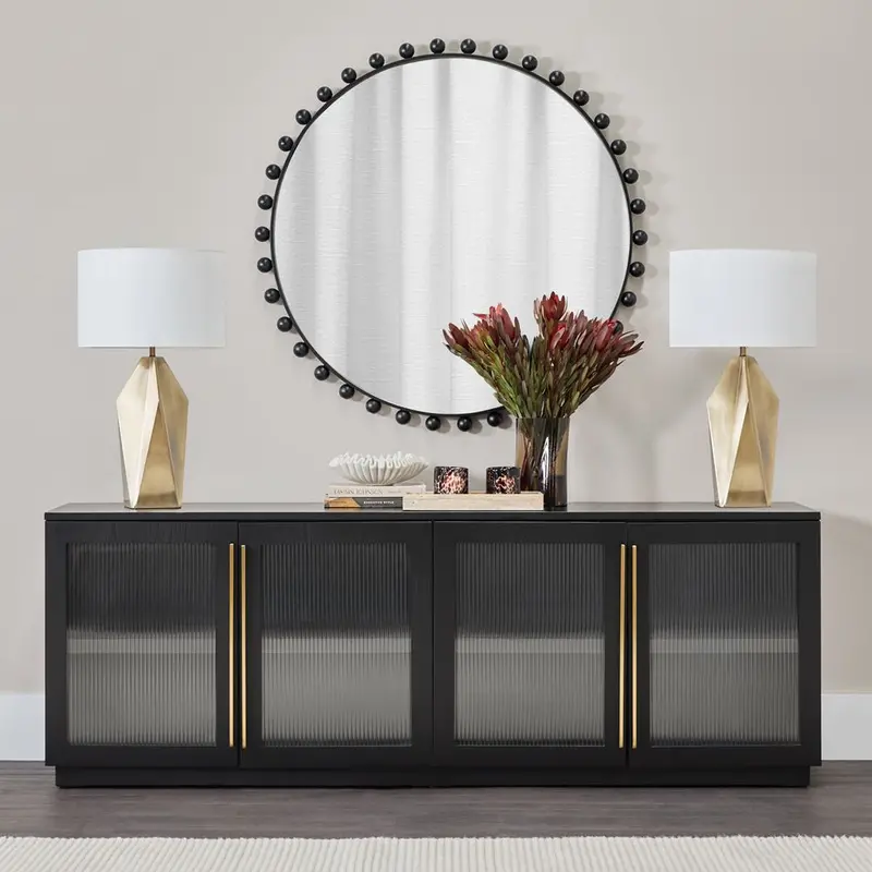Nagano Brass Table Lamp – Polished Metallic Accent Light 1