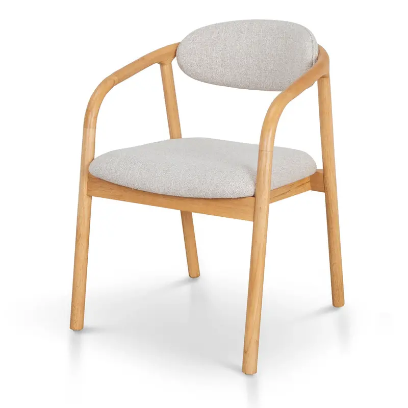 Natural Coastal Beige Dining Chair 1
