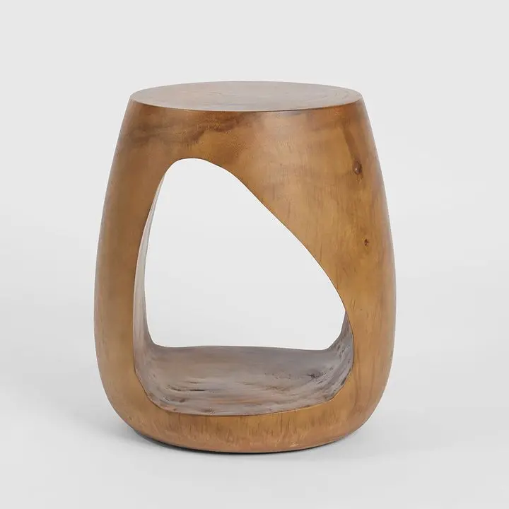 Natural Holo Side Table – Minimalist Wood Accent 1