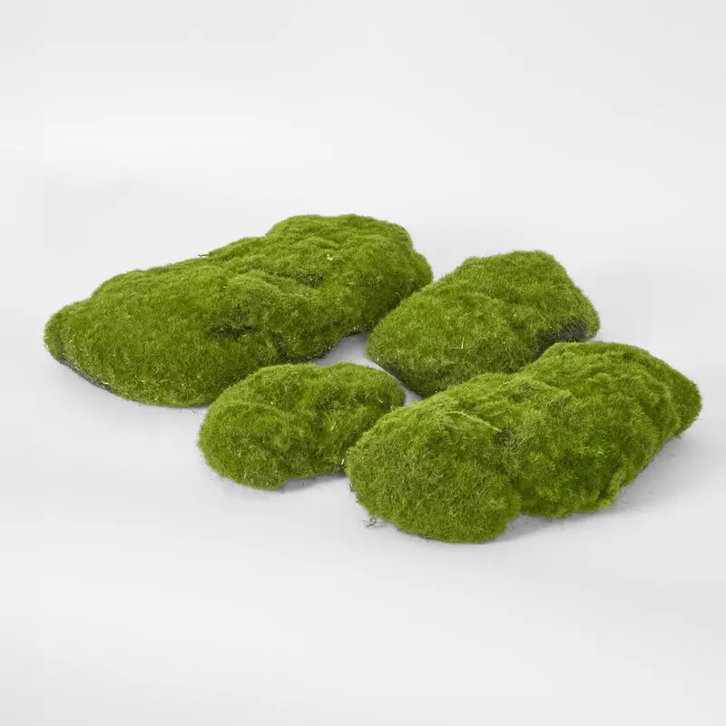 Natural-Look Moss Mound Pack – Set Of 4 Textured Green Base Fillers 1