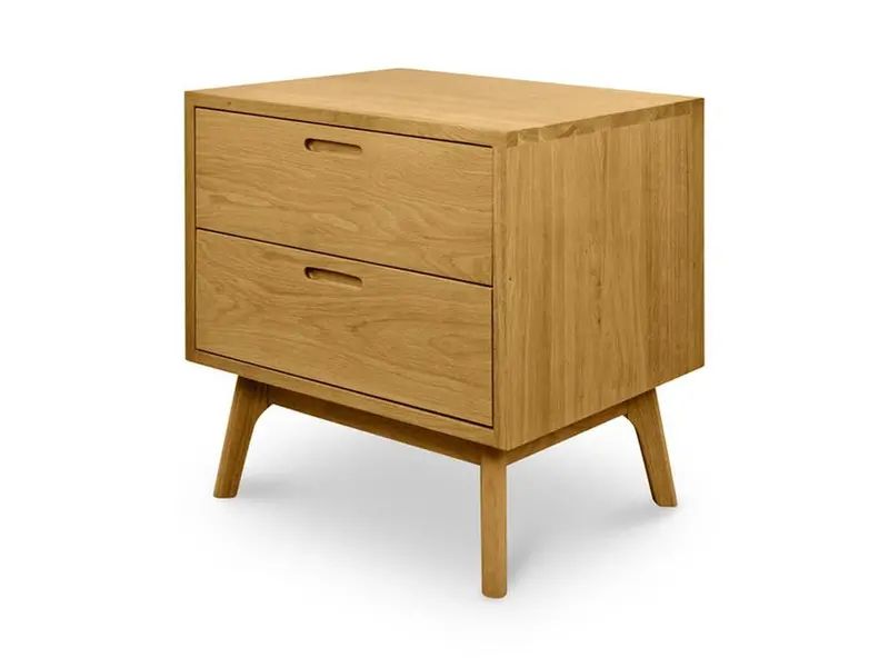 Natural Oak Solid Wood Bedside Table 1