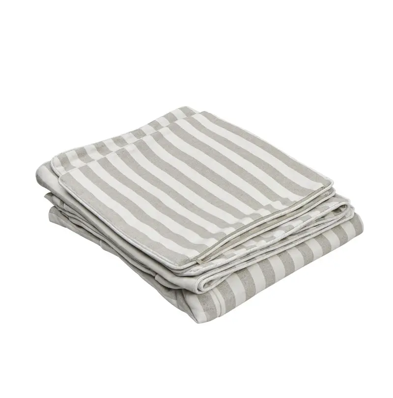 Natural Stripe Slipcover For Noosa Hamptons 2.5-Seat Sofa 1