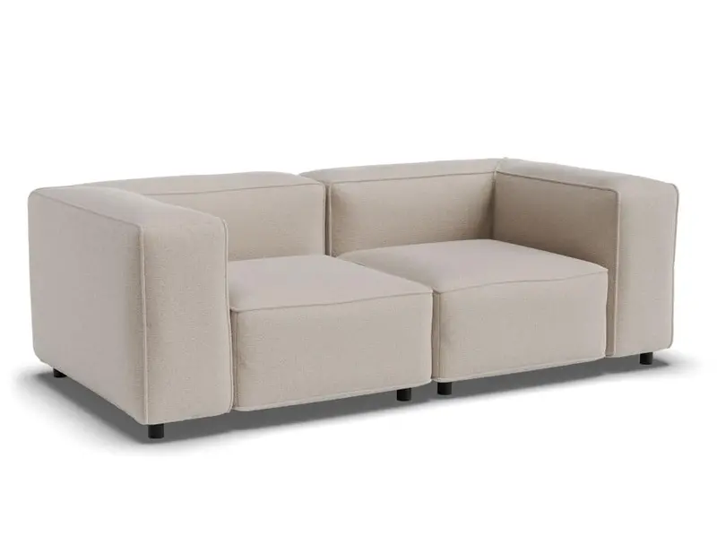 Nolia Beige Modular Sofa – Two-Seat Configuration 1