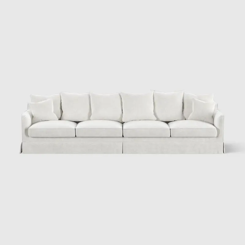 Noosa 4-Seat Modular Sofa In Ivory Fabric 1