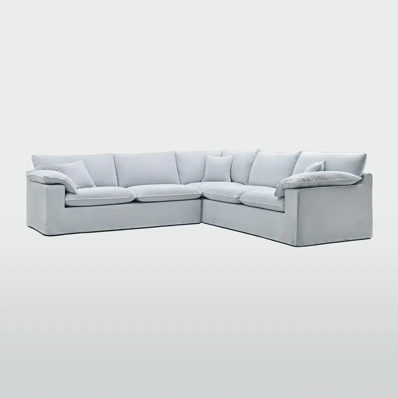 Norfolk Beach 5-Seater Modular Sofa With White Piping 1