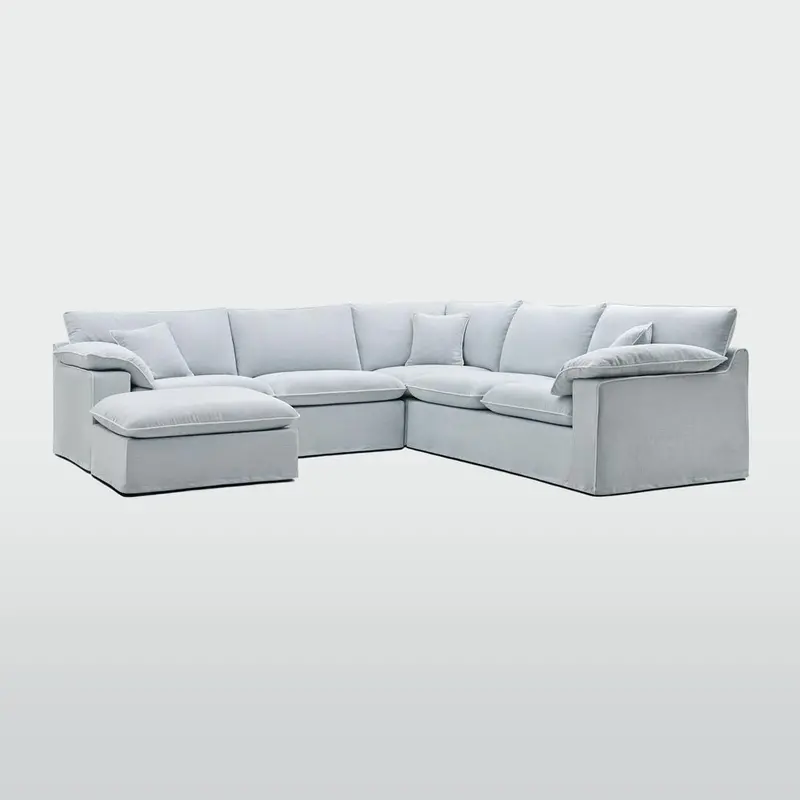 Norfolk Beach 5-Seater Reversible Modular Sofa With Chaise 1