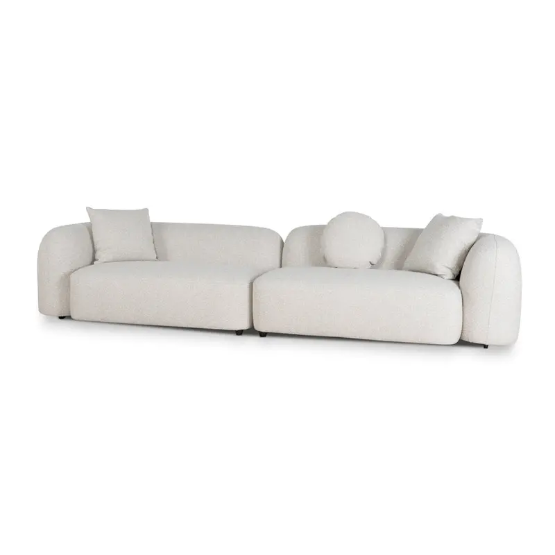Oatmeal Beige 4-Seater Sofa 1