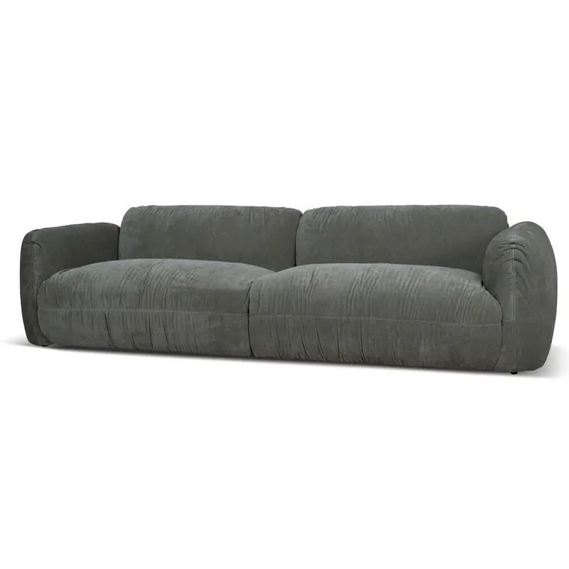 Olivia Sage 3-Seater Sofa – Natural-Tone Linen-Look Upholstery 1