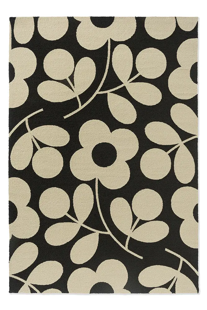 Orla Kiely Stem Sprig Monochrome Outdoor Rug – 463905 1