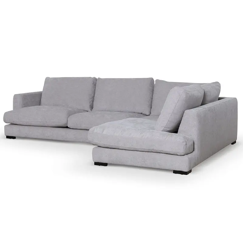 Oyster Beige 4-Seater Right-Chaise Fabric Sofa 1