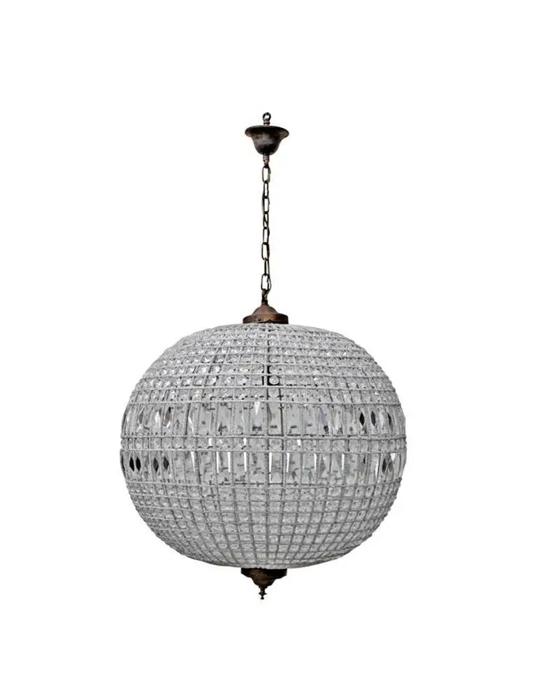 Palermo Medium Chandelier – Tiered Metal & Glass Design (Dining Room Fixture) 1