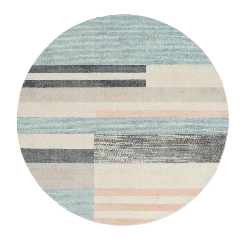 Parwa Dusky Hues Round Outdoor Rug – Scion 1