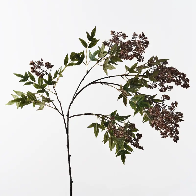 Pepperberry Floral Spray – 12-Piece Artificial Branch Bundle 1