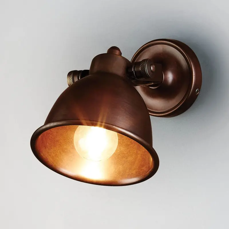 Phoenix Wall Light With Dark Brass Finish 1
