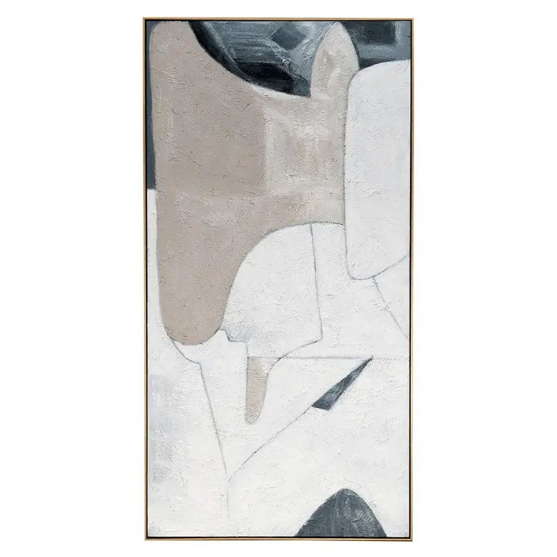 Piece By Piece Original Oil-On-Canvas Painting – Textured Contemporary Art 1