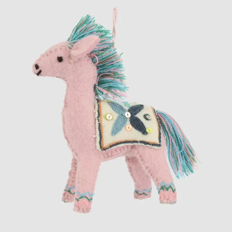 Pink Saddled Horse Ornament – Marrakech Theme 1