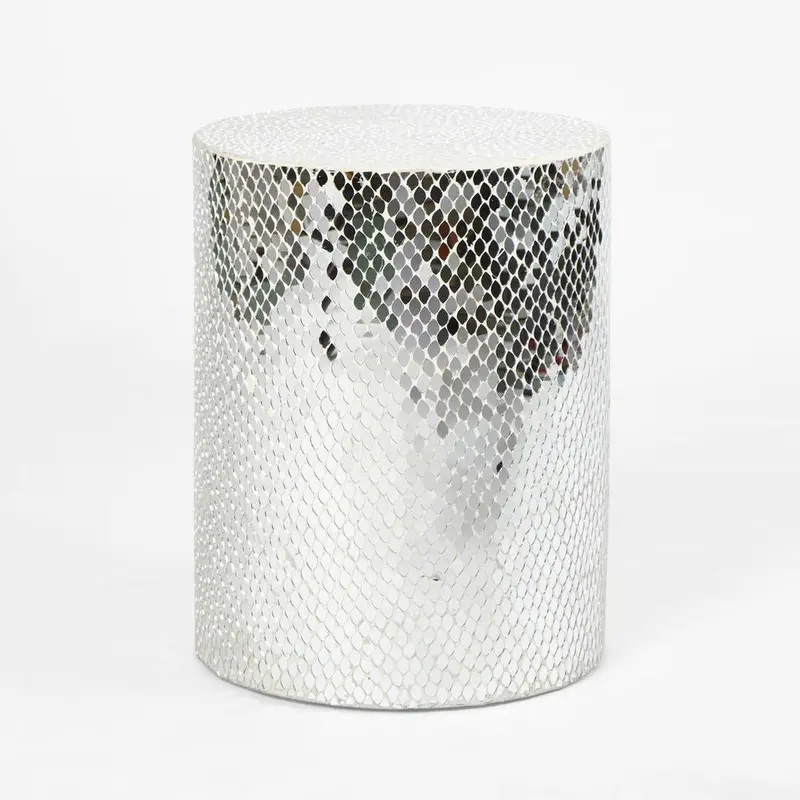 Pippa Mirror Side Table – Dual-Function Round Table With Integrated Mirror Top 1