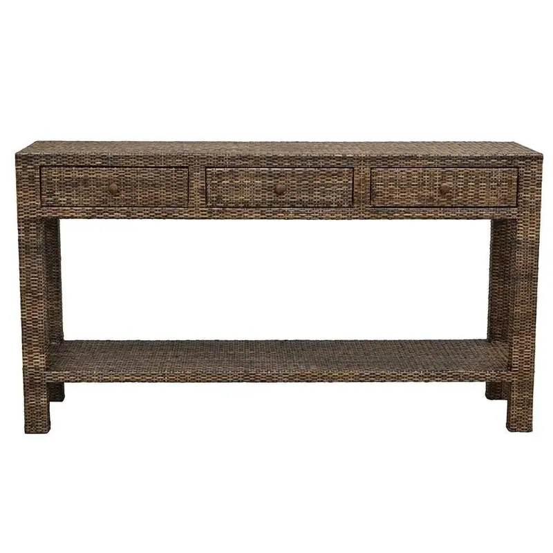 Plantation-Style Wooden Console Table 1