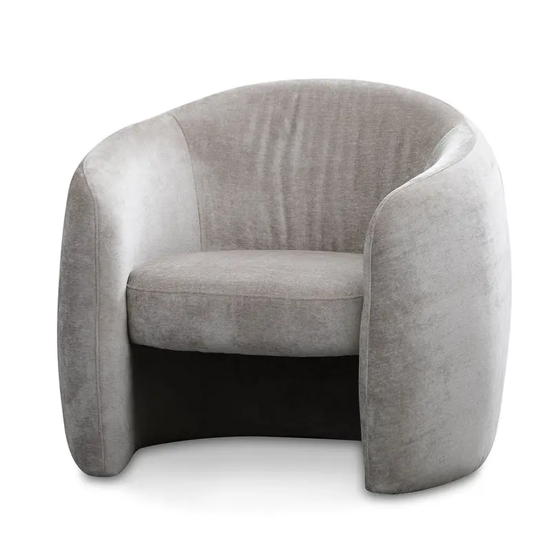 Platinum Grey Fabric Armchair 1