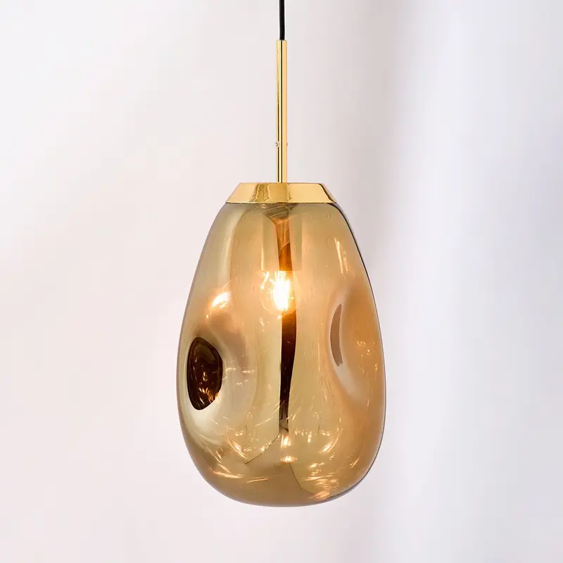 Prism Gold-Finished Ceiling Pendant – Geometric Statement Light 1