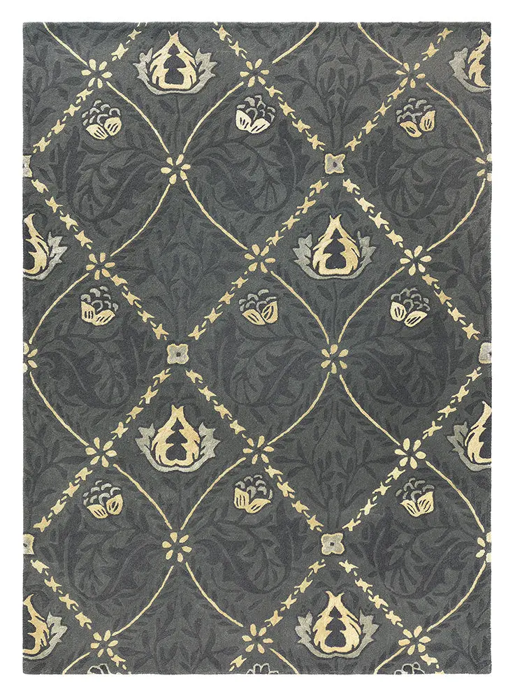 Pure Trellis Black Ink Indoor/Outdoor Rug – Style 029105 1