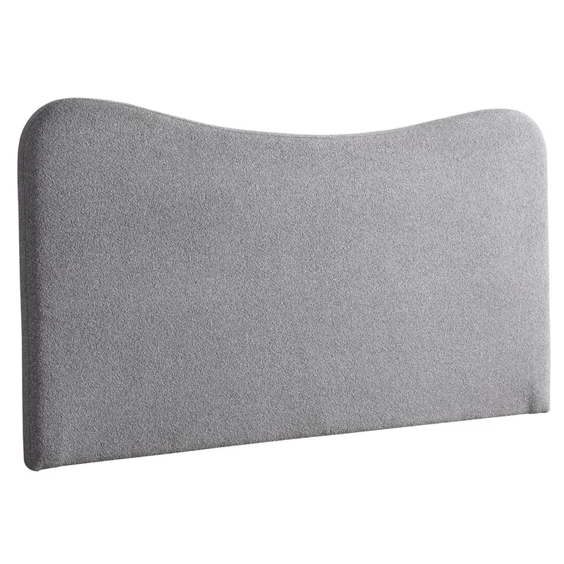 Queen-Sized Storm Grey Upholstered Bedhead 1