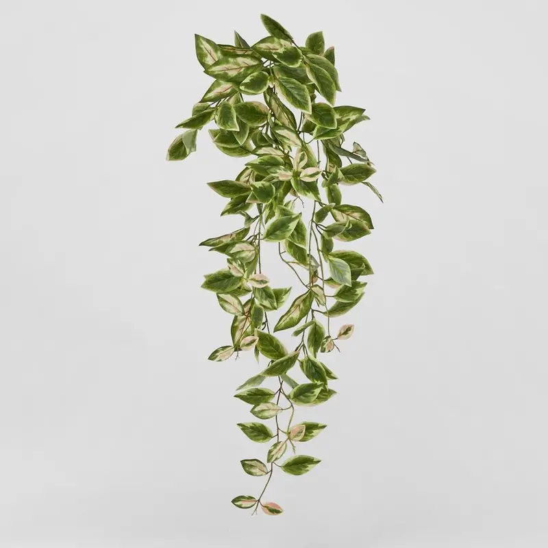 Realistic Hoya Leaf Hanging Bush – 98Cm Tall Faux Greenery 1