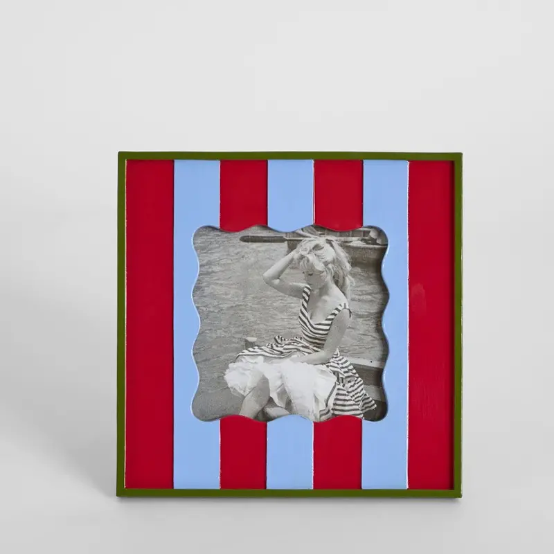 Red And Blue 4X4 Photo Frame – Bold Miniature 1