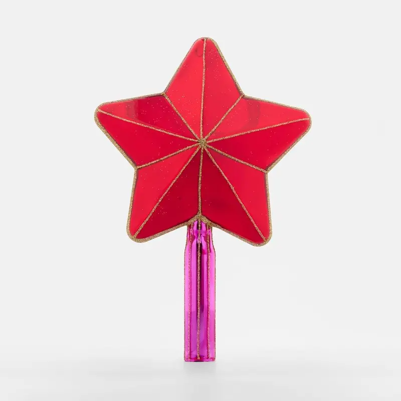 Red And Fuchsia Radiant Star Topper 1