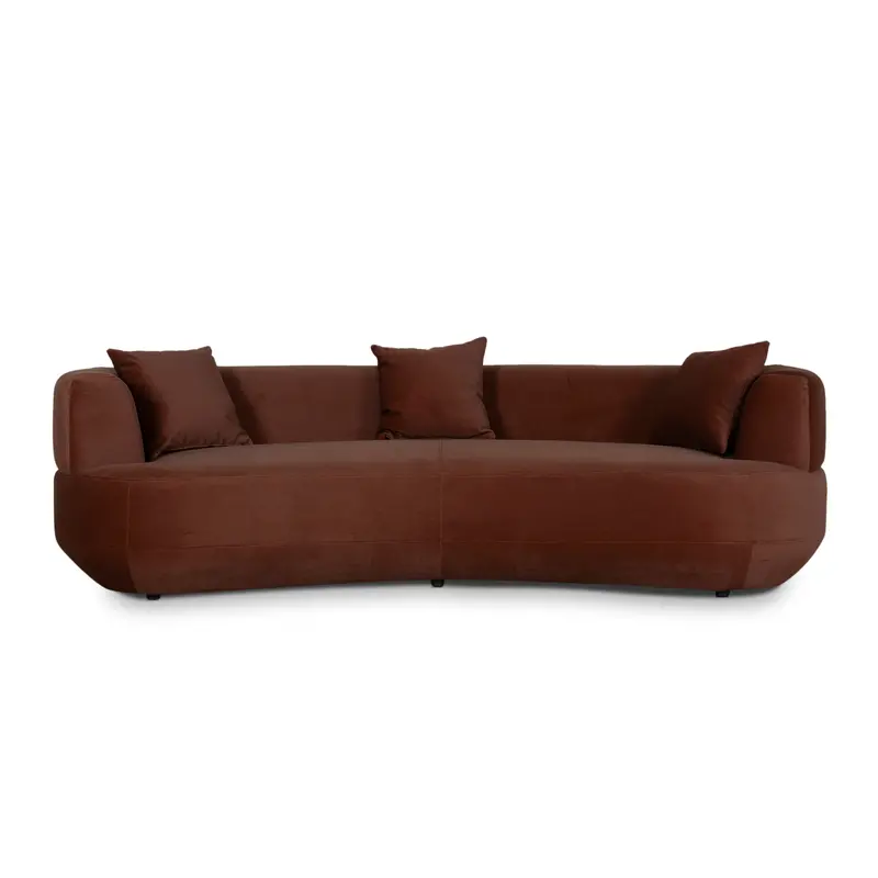 Red Bronze Three-Seater Sofa 1