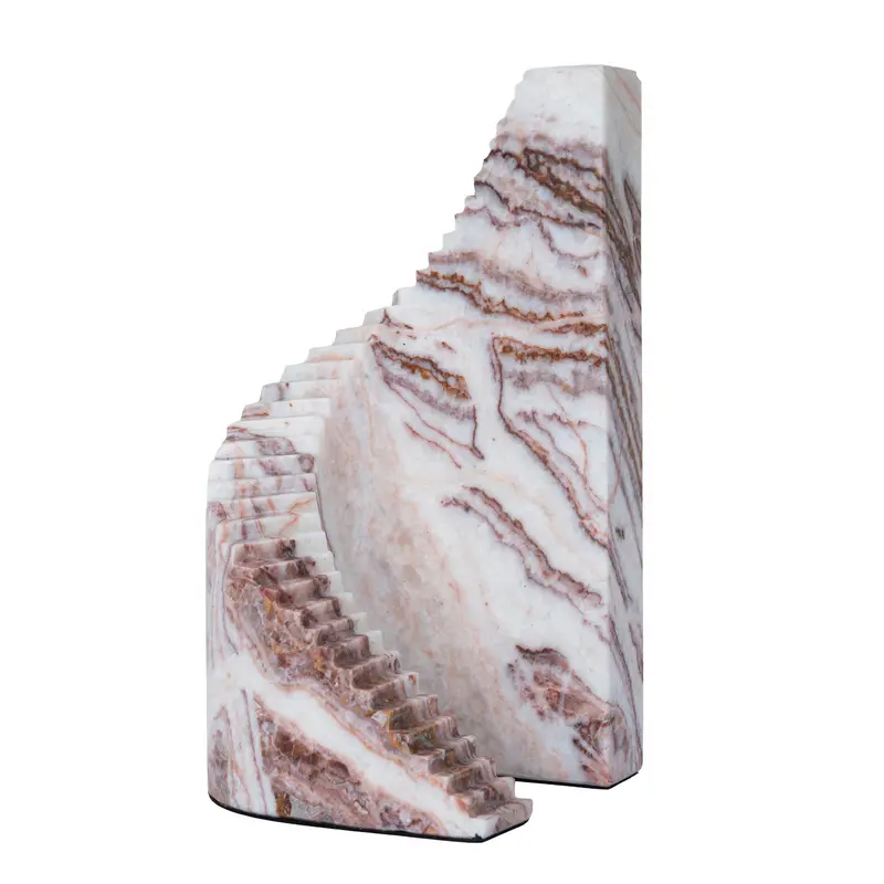 Red Ochre Marble Step Sculpture 1