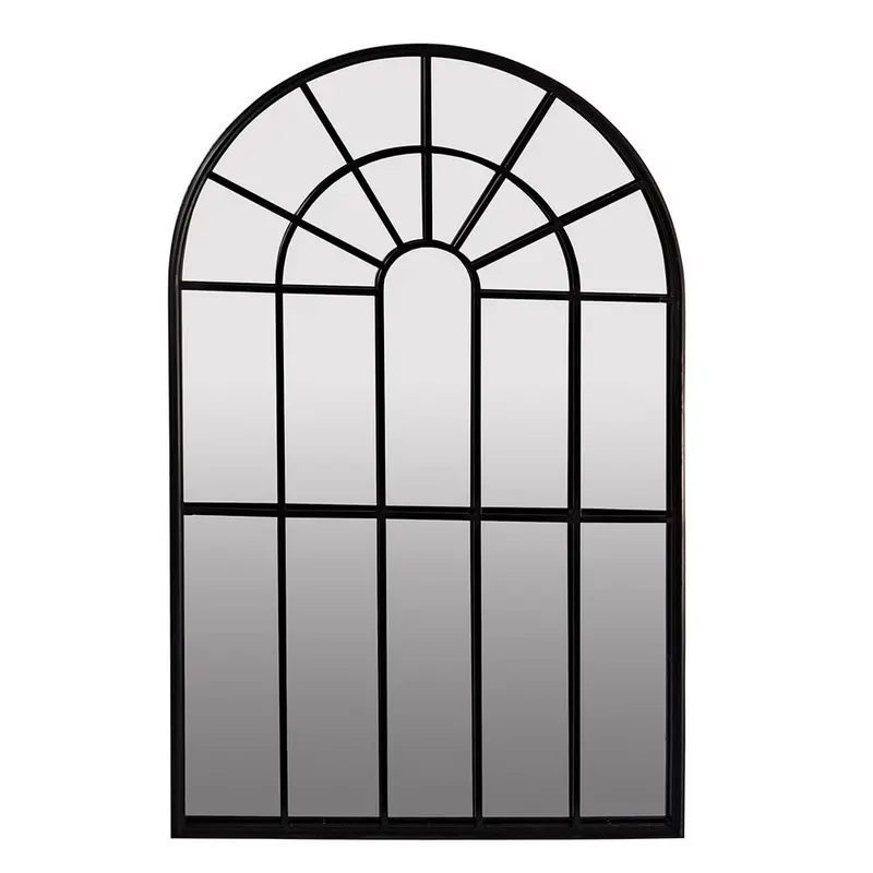Regency Arched Black Outdoor Mirror 1