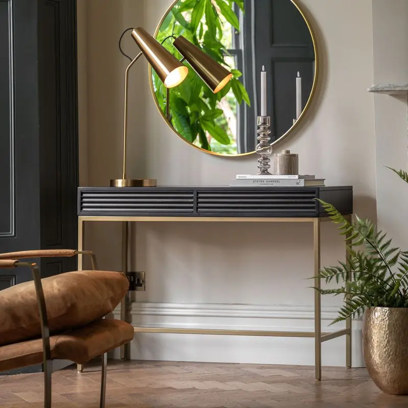 Ripple Slim Drawer Console – 110X40X78Cm, 2-Drawer Design 1