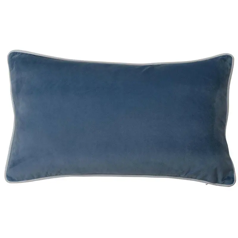Rodeo Ocean Blue Rectangular Cushion Cover With Feather Insert 1