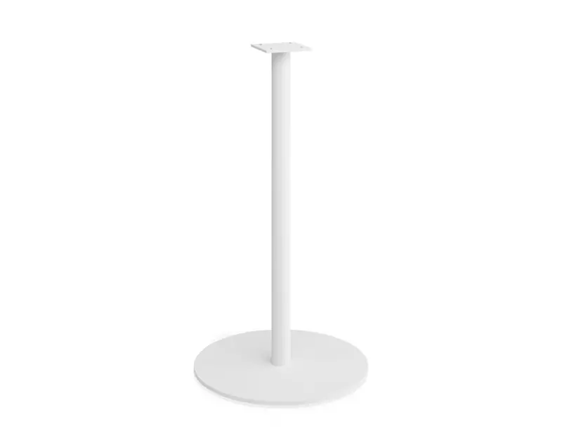 Roku 110Cm White Outdoor Bar Table Base & Pole 1