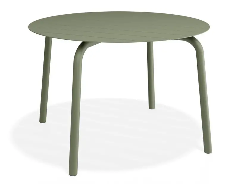 Roku 120Cm Eucalyptus Green Outdoor Round Dining Table 1