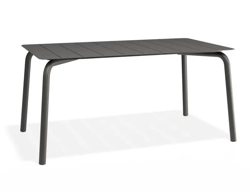 Roku 160Cm Charcoal Outdoor Dining Table 1