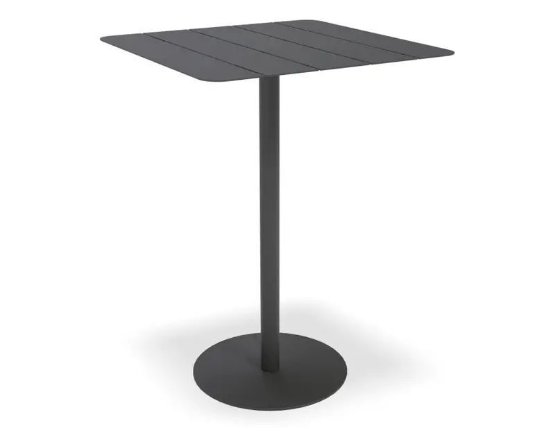 Roku Charcoal Outdoor High Bar Table – 65Cm Square Top 1