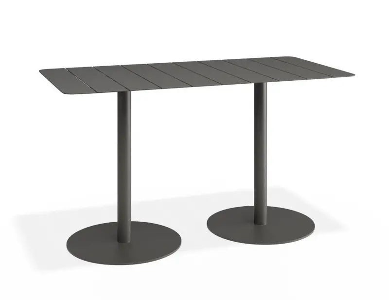 Roku Charcoal Outdoor Rectangle Cafe Table 1