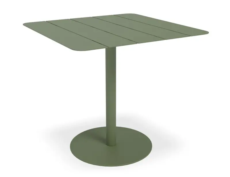 Roku Eucalyptus Green Outdoor Cafe Table – 65Cm Square Top 1