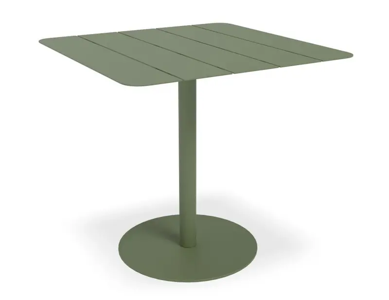 Roku Eucalyptus Green Outdoor Cafe Table – 75Cm Square Top 1