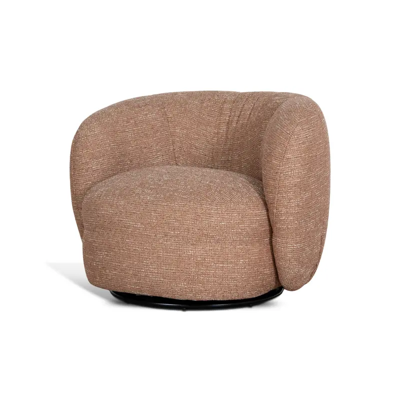 Russet Brown Upholstered Armchair 1